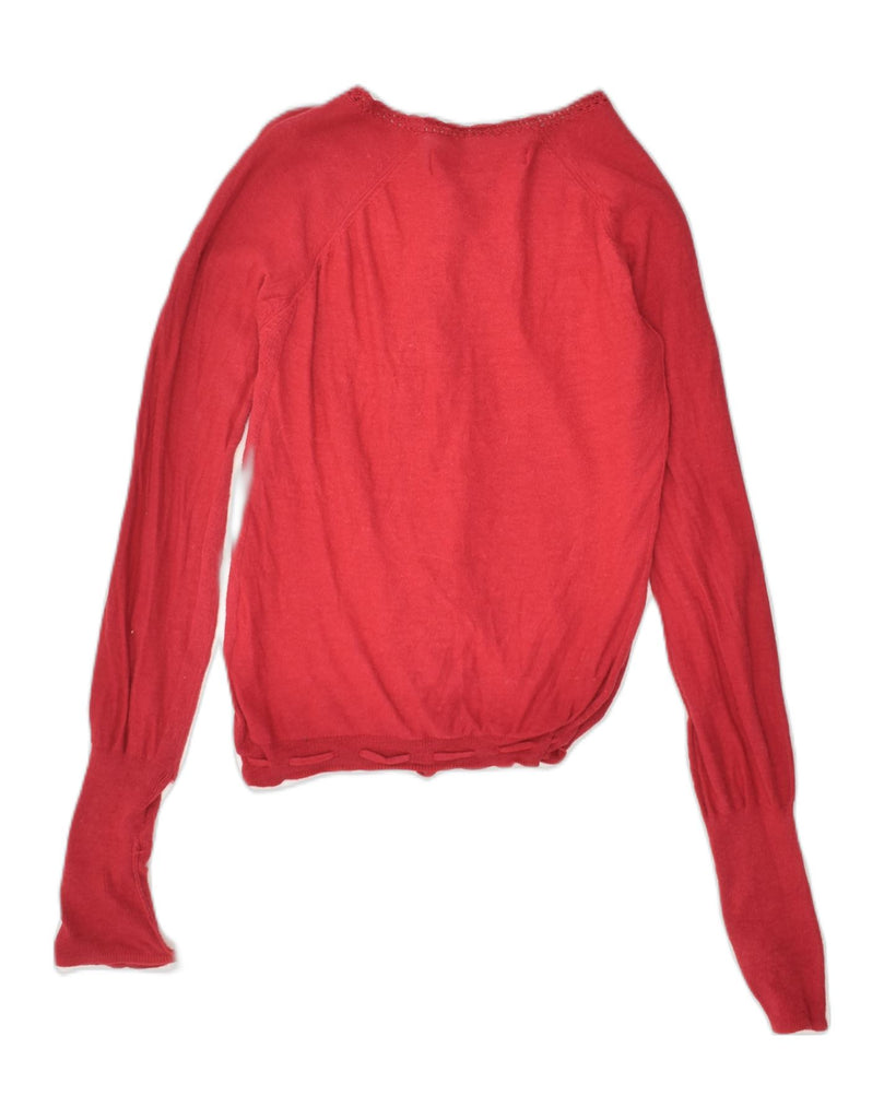 MASSIMO DUTTI Girls Cardigan Sweater 11-12 Years Red | Vintage Massimo Dutti | Thrift | Second-Hand Massimo Dutti | Used Clothing | Messina Hembry 