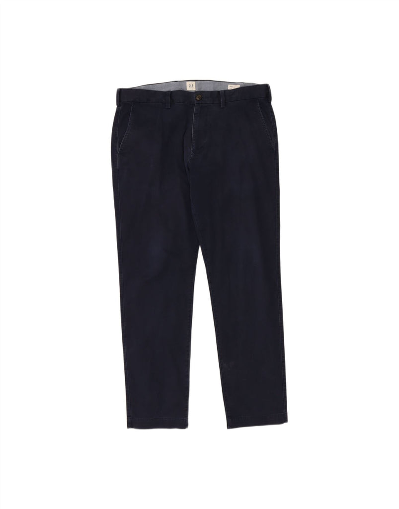 GAP Mens Slim Chino Trousers W36 L32 Navy Blue Cotton Vintage Gap and Second-Hand Gap from Messina Hembry 