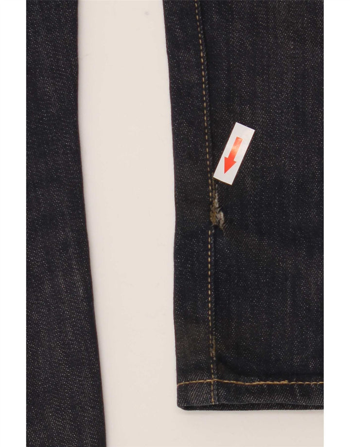 Levi's Mens 522 Straight Jeans W32 L32 Navy Blue Cotton