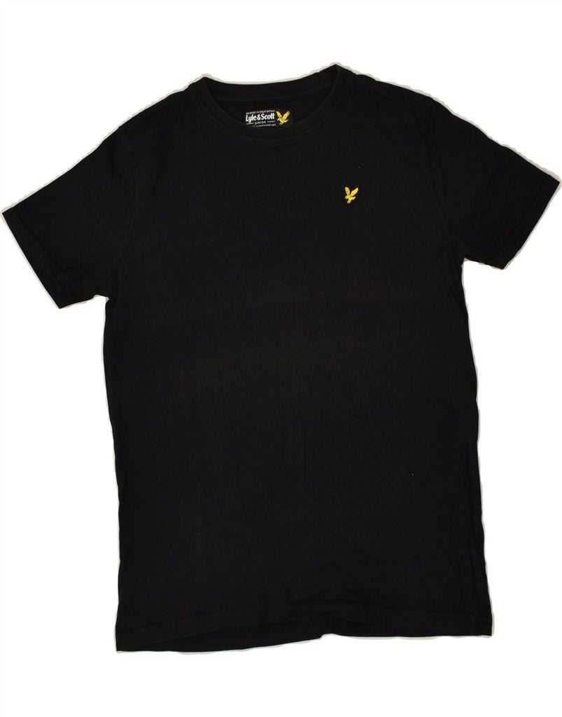 LYLE & SCOTT Boys T-Shirt Top 12-13 Years Black Cotton | Vintage Lyle & Scott | Thrift | Second-Hand Lyle & Scott | Used Clothing | Messina Hembry 