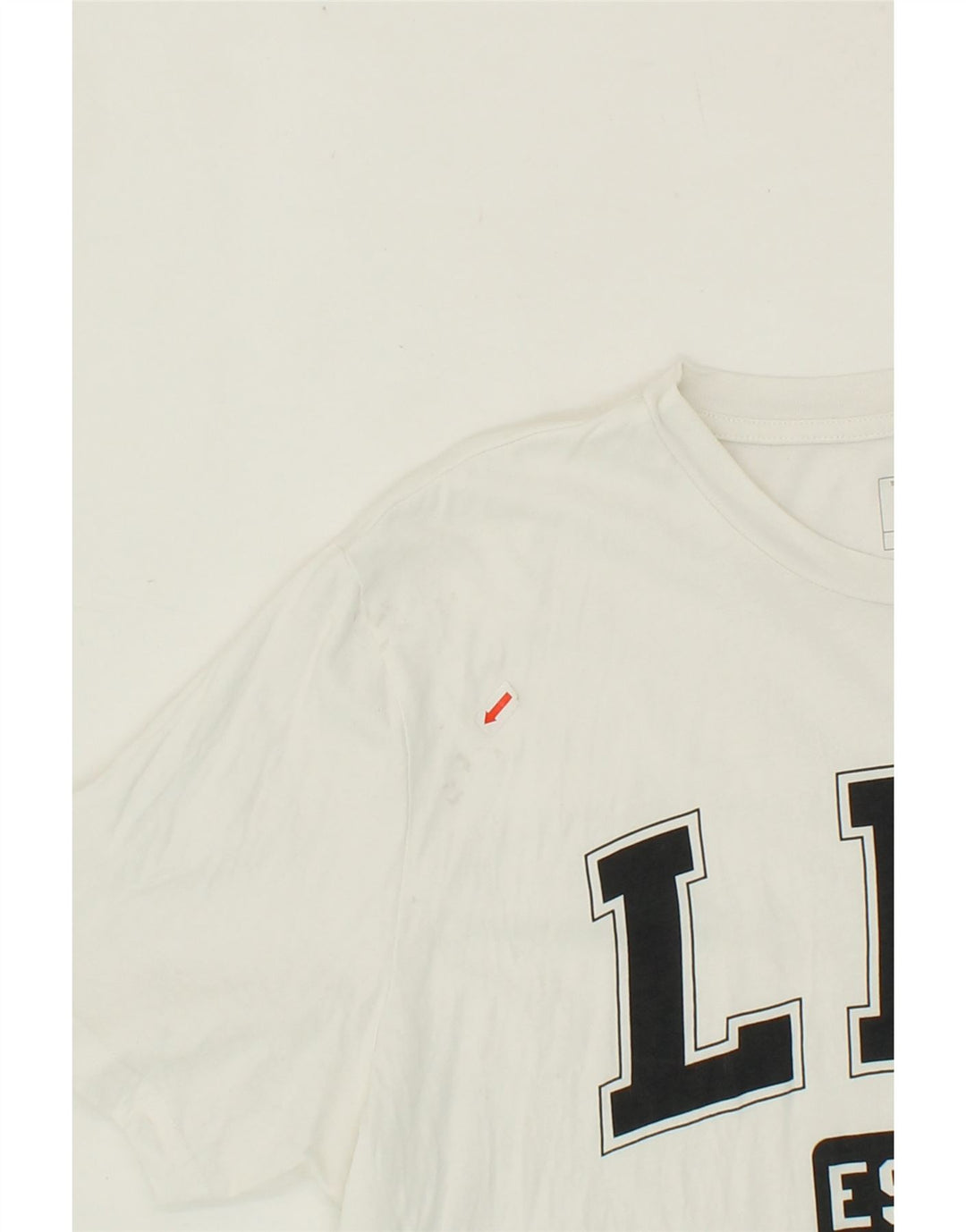 LEE Mens Regular Fit Graphic T-Shirt Top Large White Cotton Vintage Lee and Second-Hand Lee from Messina Hembry 