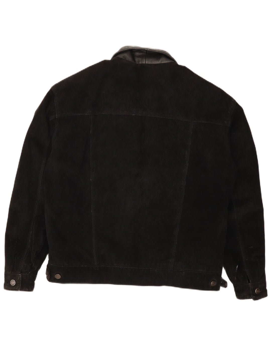 U.S. Posse Skins Mens Suede Jacket UK 40 Large Black Leather