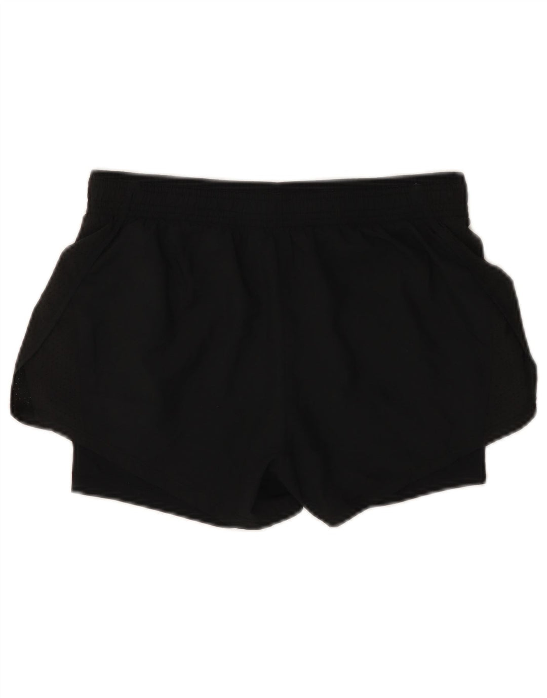 NIKE Womens Dri Fit Sport Shorts UK 10 Small  Black Polyester