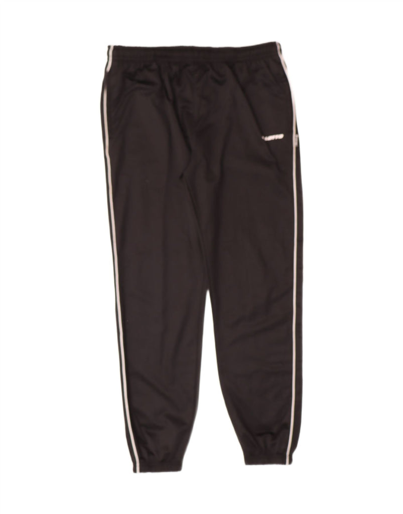 LOTTO Mens Tracksuit Trousers Joggers 2XL Black Polyester Vintage Lotto and Second-Hand Lotto from Messina Hembry 