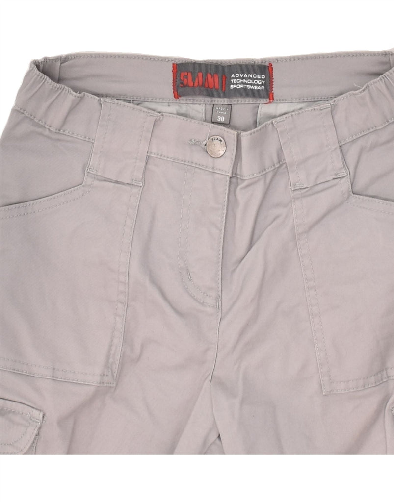 SLAM Womens Cargo Shorts EU 38 Medium W27 Grey Cotton | Vintage Slam | Thrift | Second-Hand Slam | Used Clothing | Messina Hembry 