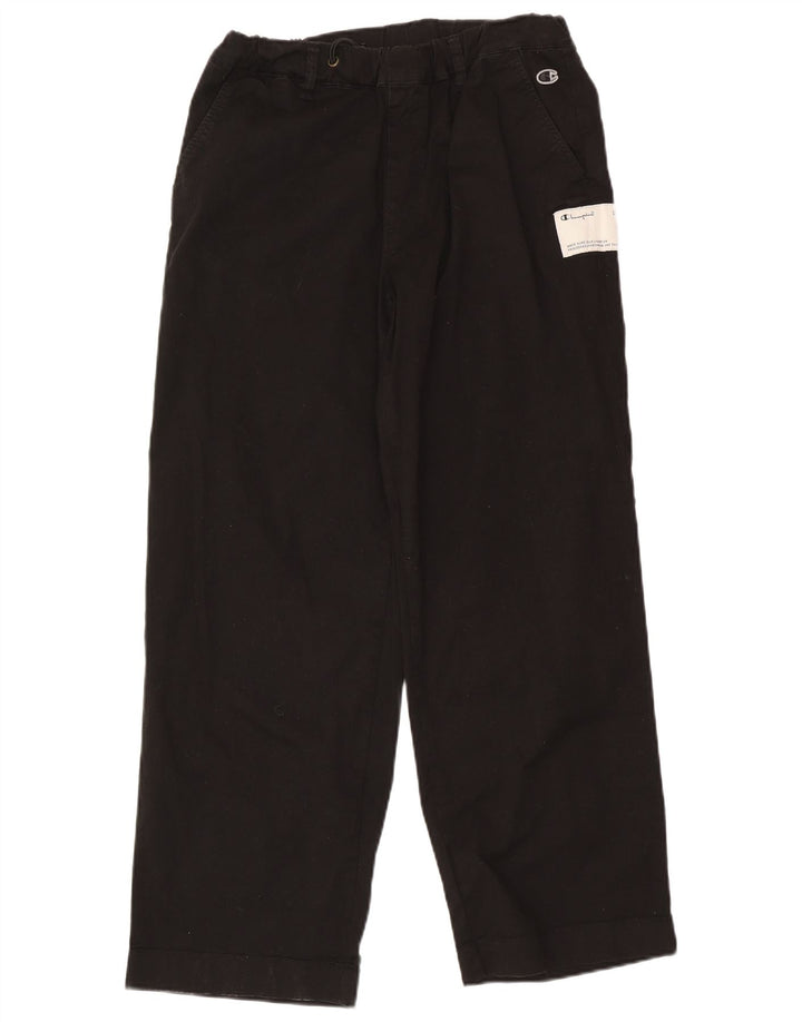 Champion Mens Straight Chino Trousers Medium W32 L30 Black Cotton