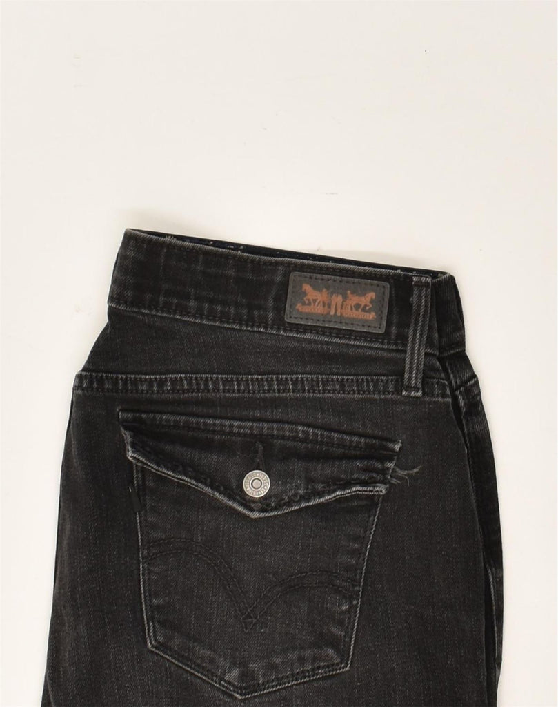 LEVI'S Womens Straight Jeans US 12 Large W32 L30  Black Cotton | Vintage Levi's | Thrift | Second-Hand Levi's | Used Clothing | Messina Hembry 