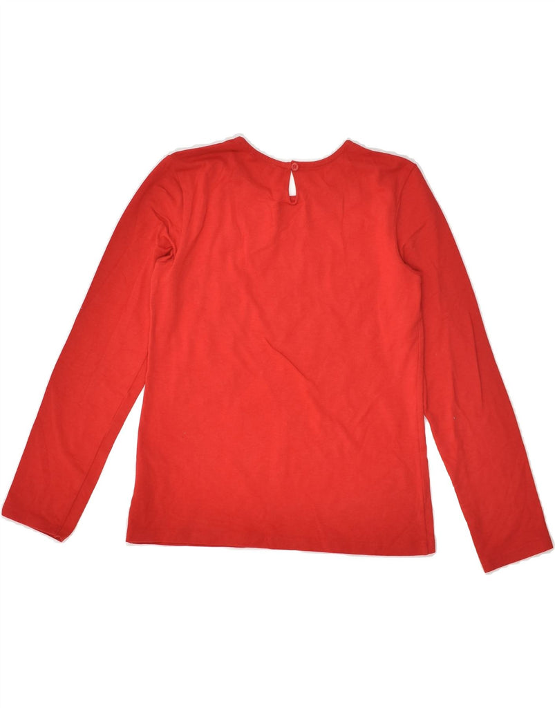 BENETTON Girls Top Long Sleeve 10-11 Years XL  Red Spotted Cotton | Vintage Benetton | Thrift | Second-Hand Benetton | Used Clothing | Messina Hembry 