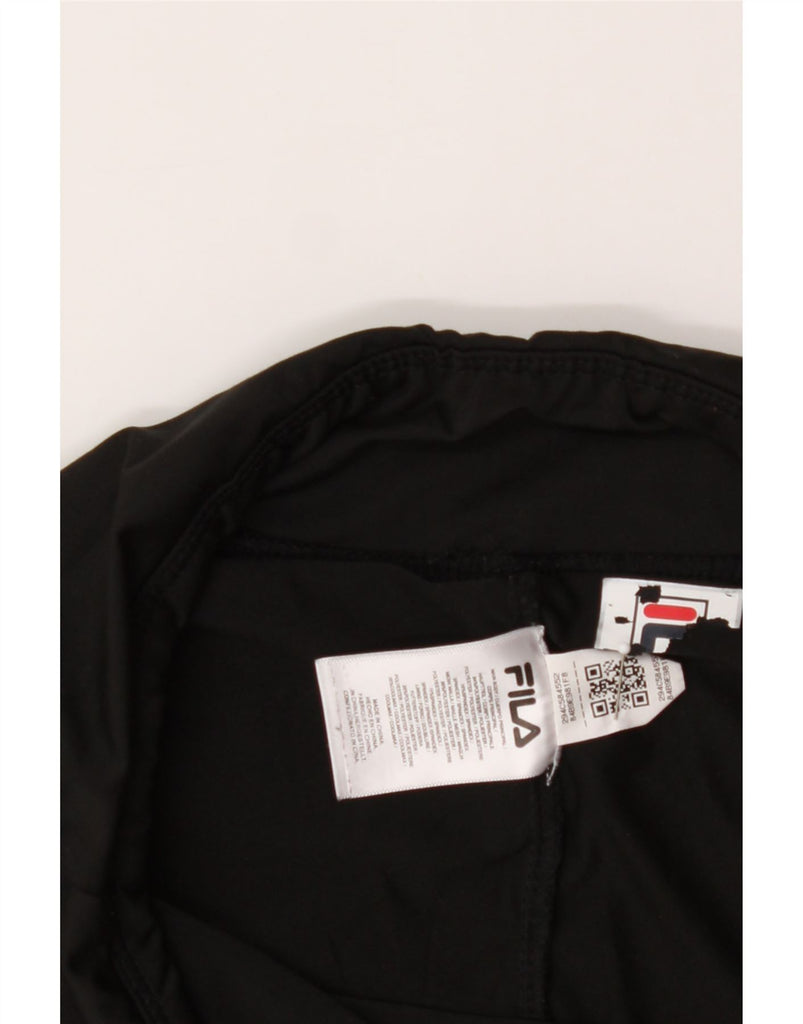 FILA Womens Tennis Skirt UK 14 Medium  Black Polyester Vintage Fila and Second-Hand Fila from Messina Hembry 