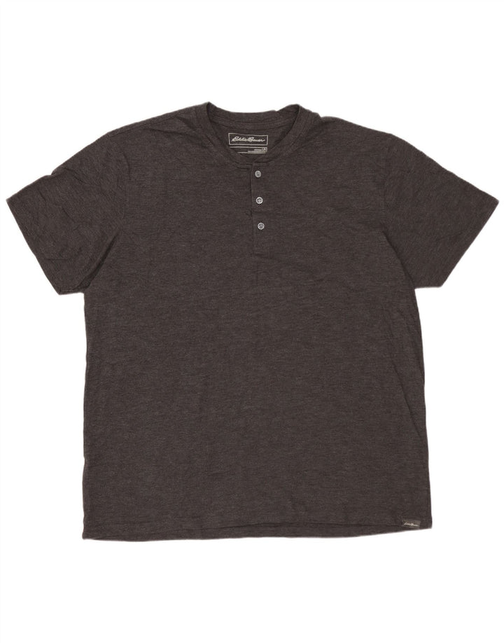 EDDIE BAUER Mens T-Shirt Top Large Grey Cotton