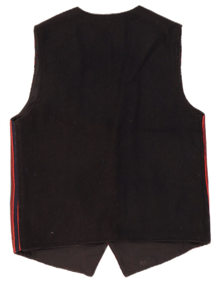 VINTAGE Mens Waistcoat Medium Multicoloured Fair Isle Wool