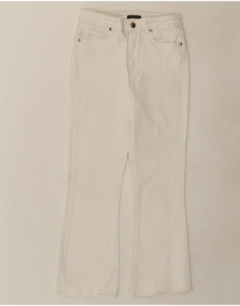 MASSIMO DUTTI Womens Bootcut Jeans EU 36 XS W26 L25 White Vintage Massimo Dutti and Second-Hand Massimo Dutti from Messina Hembry 