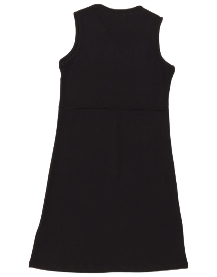 Zara Womens Sleeveless Basic Dress UK 14 Large Black Rayon