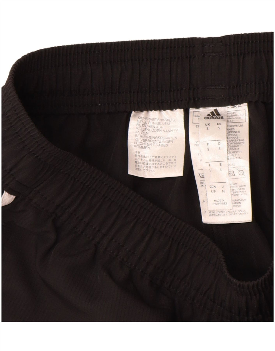 Adidas Mens Climalite Graphic Tracksuit Trousers Small  Black Polyester