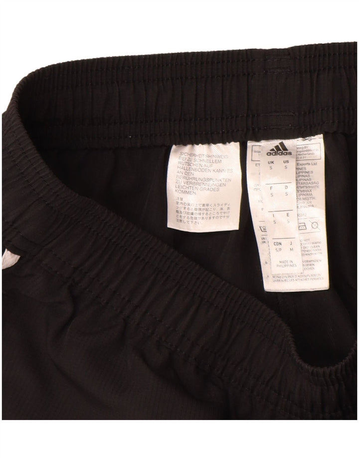 Adidas Mens Climalite Graphic Tracksuit Trousers Small  Black Polyester