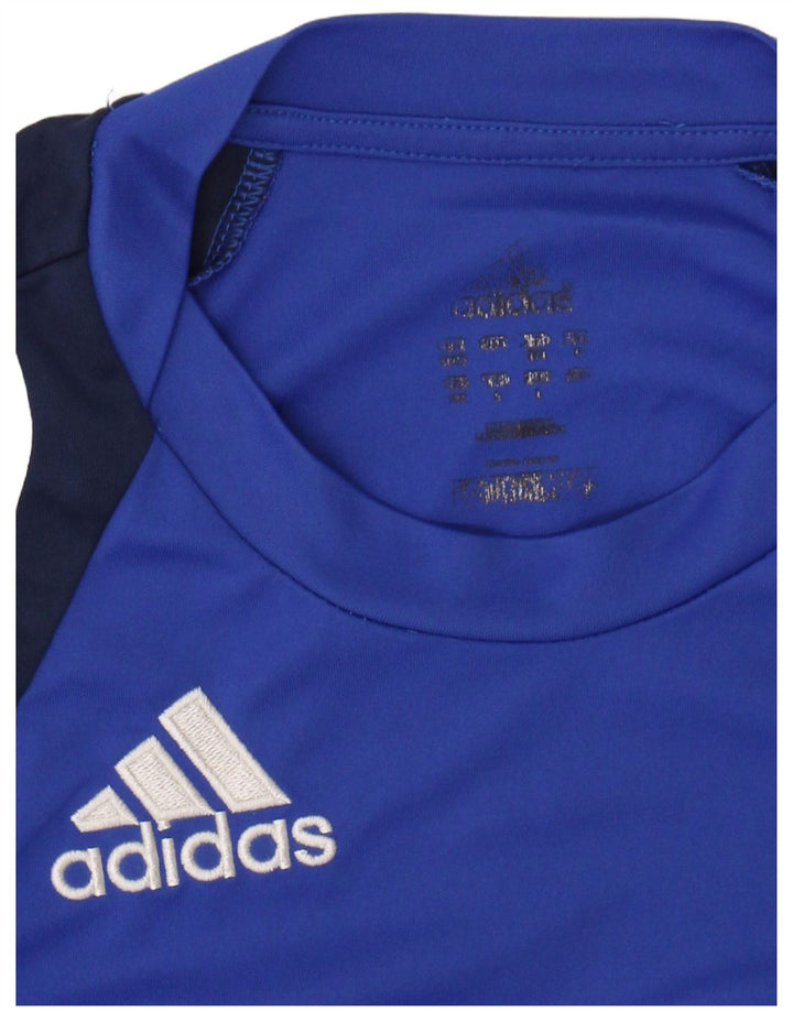 ADIDAS Mens Climacool Graphic T-Shirt Top Medium Blue Colourblock