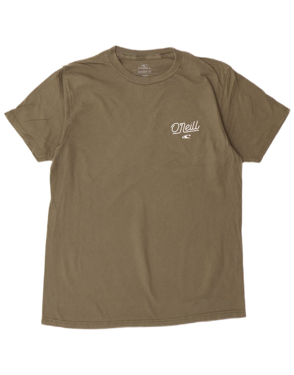 O'Neill Mens Modern Fit Graphic T-Shirt Top Medium Green Cotton