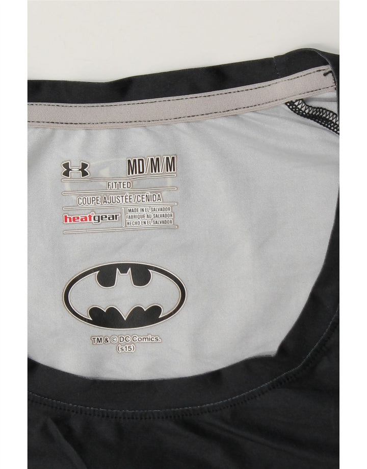 Under Armour Mens Heat Gear Graphic T-Shirt Top Medium Black