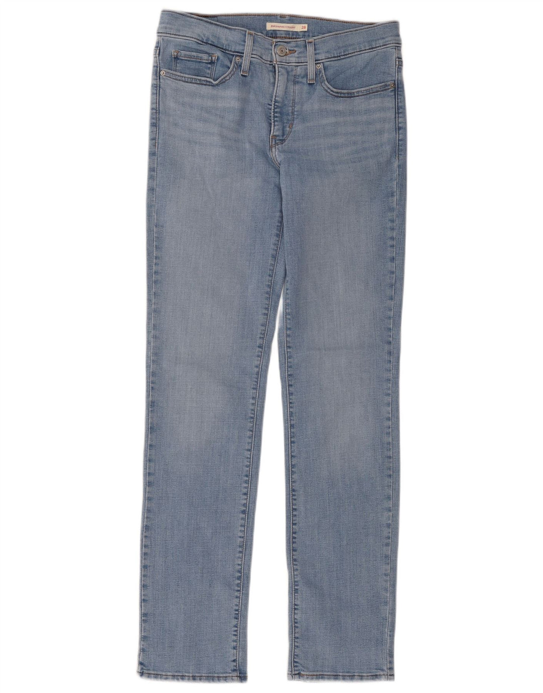 Levi's Womens 314 Shaping Straight Jeans W28 L32 Blue Cotton