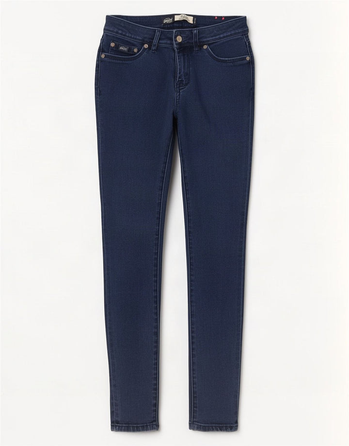 Superdry Womens Alexia Jegging Jeans W25 L31 Navy Blue Cotton