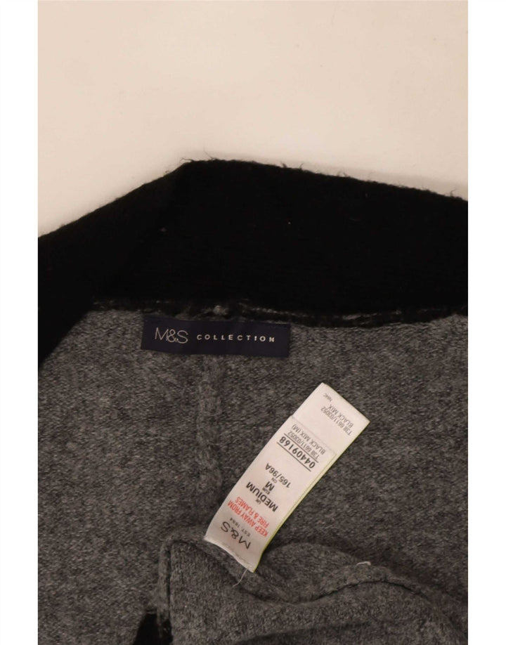 Marks & Spencer Womens Longline Cardigan Sweater UK 14 Medium Black