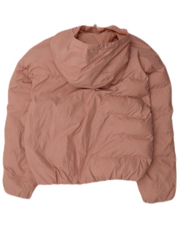 Nike Womens Storm-Fit Hooded Oversized Padded Jacket UK 6 XS Pink Polyester