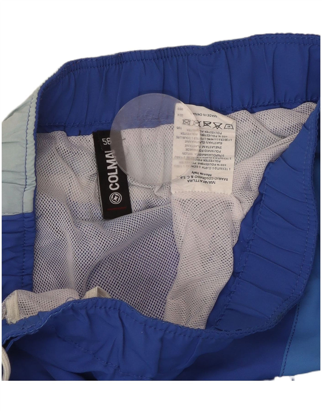 COLMAR Mens Graphic Swimming Shorts IT 58 XL Blue Colourblock Polyester