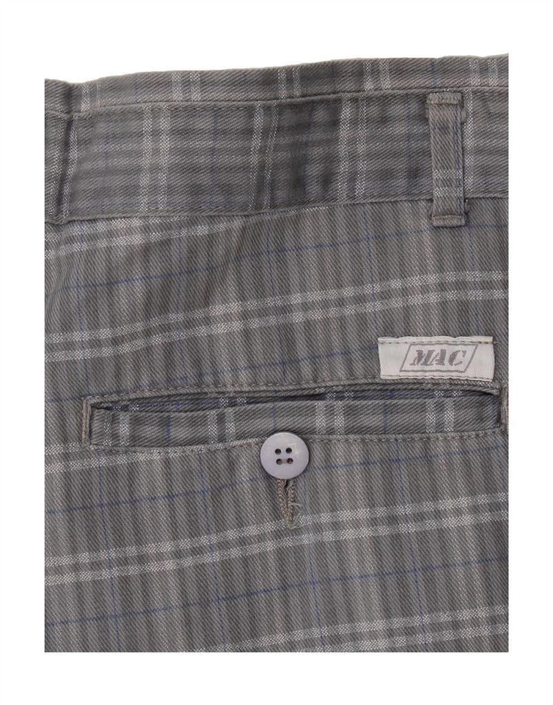 MAC Mens Tapered Chino Trousers W32 L34 Grey Check Vintage Mac and Second-Hand Mac from Messina Hembry 