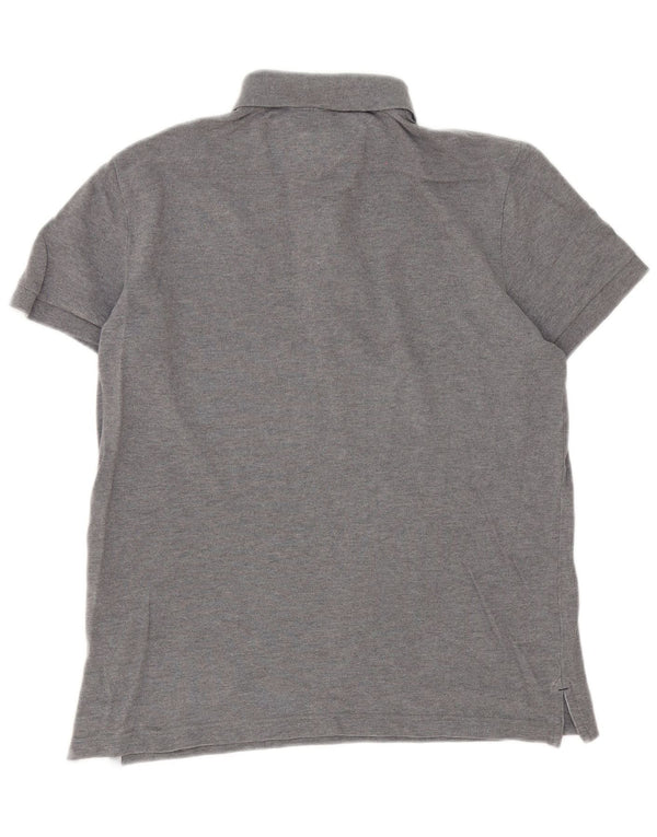 Tommy Hilfiger Mens Custom Fit Polo Shirt Small Grey Cotton