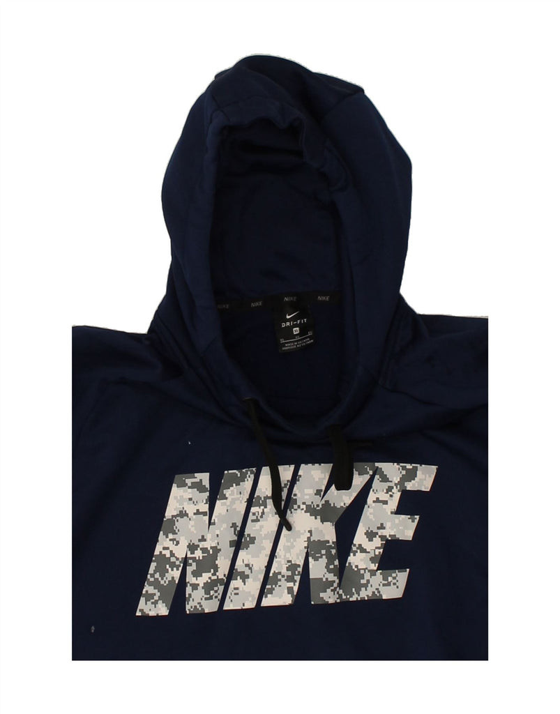 NIKE Mens Graphic Sweatshirt Jumper XL Navy Blue | Vintage Nike | Thrift | Second-Hand Nike | Used Clothing | Messina Hembry 