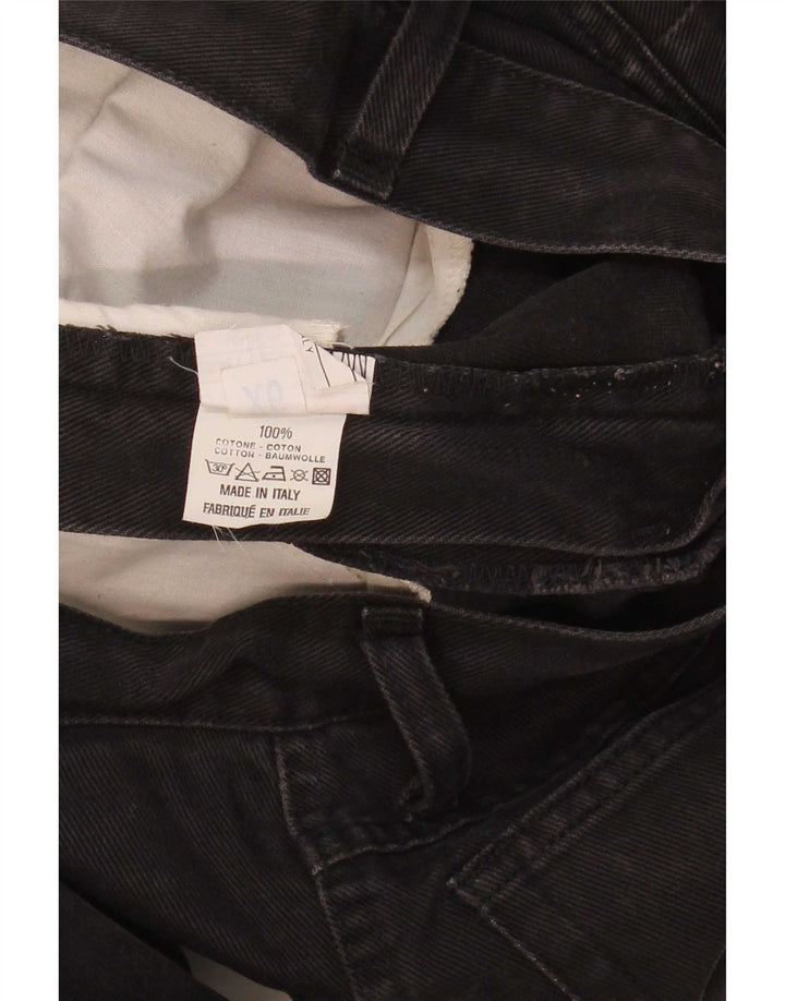 Roccobarocco Womens Tapered Jeans W27 L31 Black Cotton