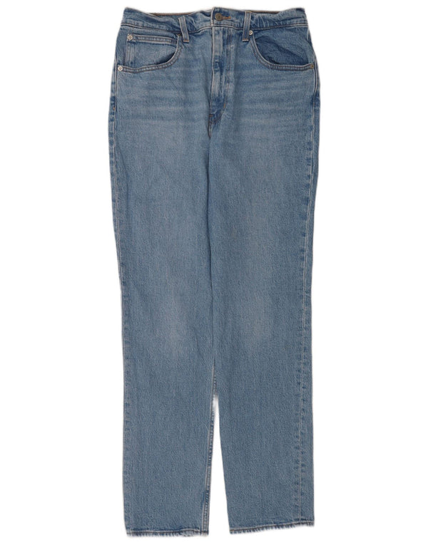 Levi's Womens High Waist Slim Straight Jeans W30 L31 Blue Cotton