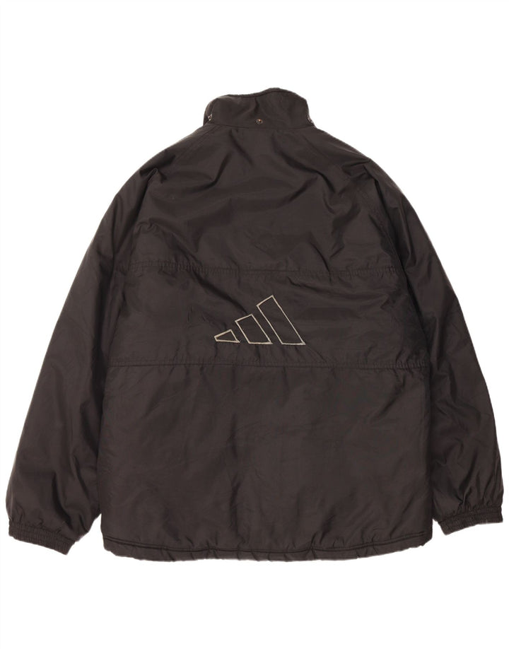 Adidas Mens Graphic Windbreaker Jacket UK 38/40 Medium Black Polyamide