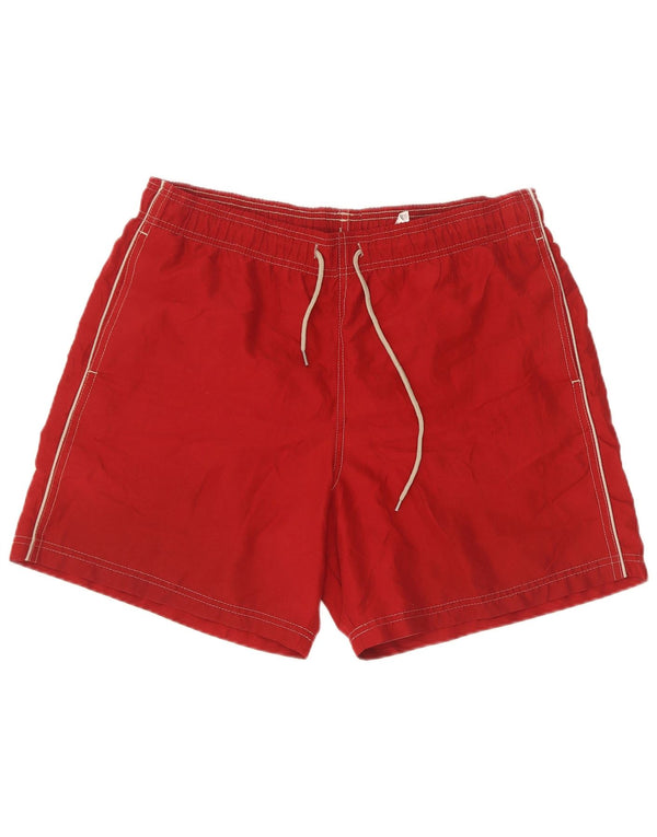 Marks & Spencer Mens Swimming Shorts Large Red Polyester