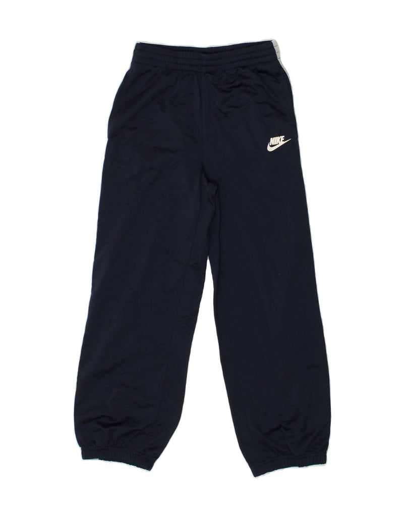 NIKE Boys Tracksuit Trousers Joggers 10-11 Years Medium Navy Blue | Vintage Nike | Thrift | Second-Hand Nike | Used Clothing | Messina Hembry 