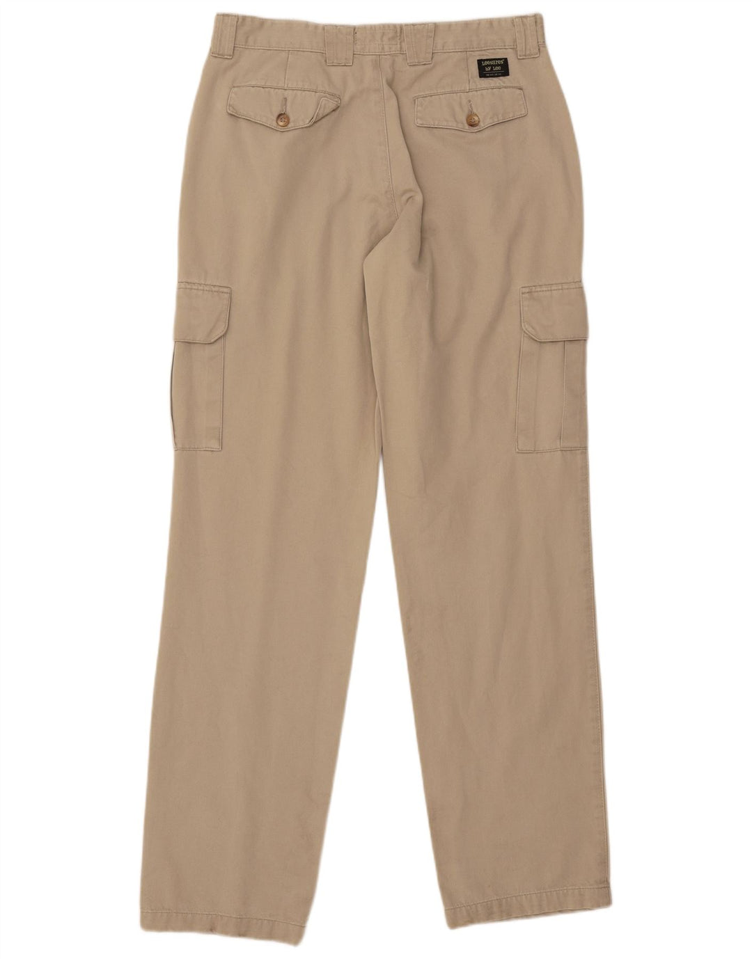 LEE Mens Straight Cargo Trousers W32 L34 Beige Cotton