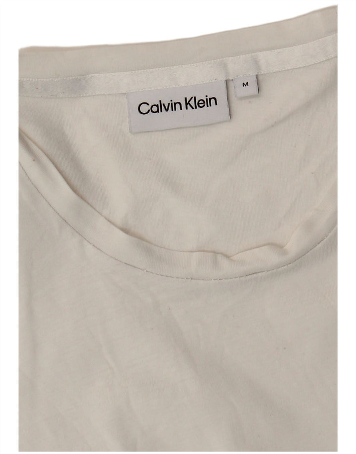 Calvin Klein Mens T-Shirt Top Medium White