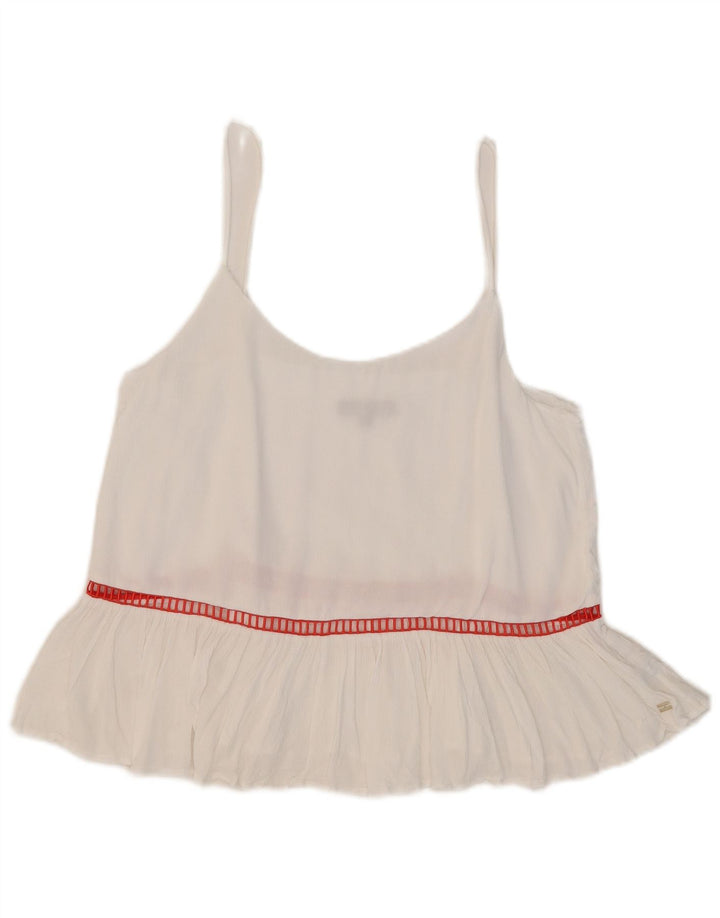 Tommy Hilfiger Womens Cami Top US 8 Medium White Striped