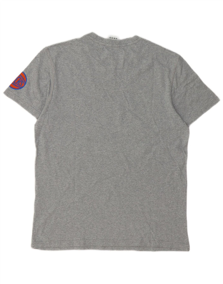 ADIDAS Mens Graphic T-Shirt Top Large Grey Cotton