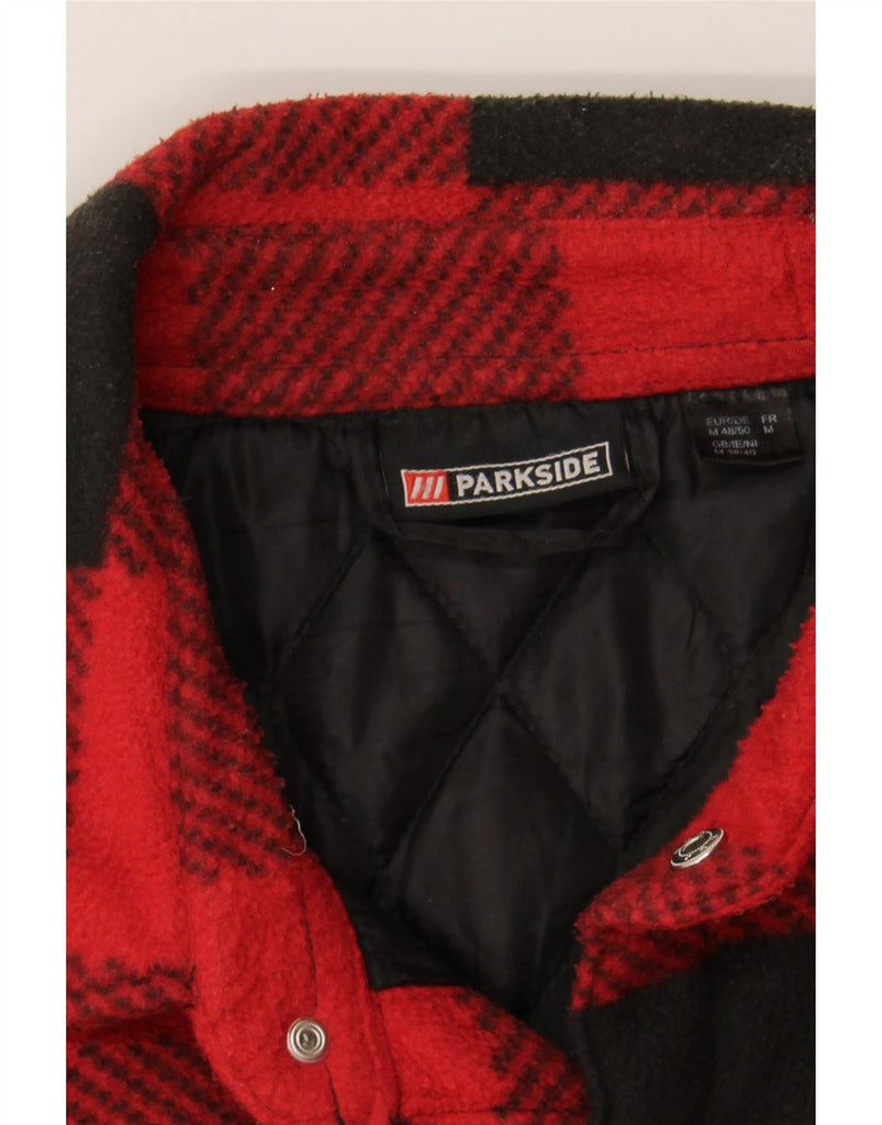 PARKSIDE Mens Lumberjack Flannel Shirt UK 38/40 Medium Red Check Polyester Vintage Parkside and Second-Hand Parkside from Messina Hembry 