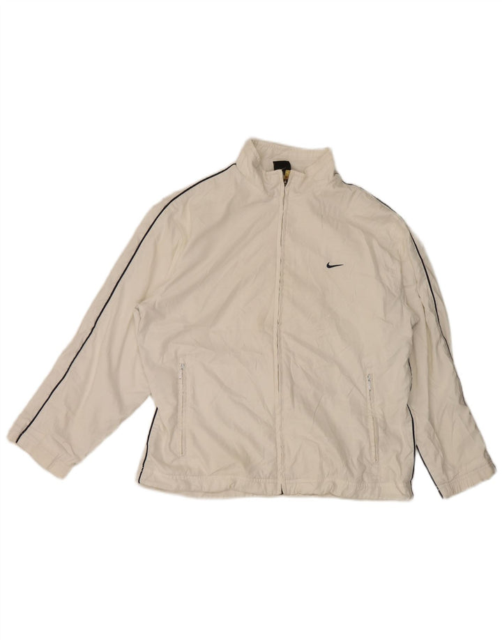 Nike Boys Tracksuit Top Jacket 13-14 Years XL White
