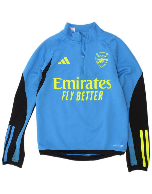 Adidas Boys Arsenal Graphic Pullover Tracksuit Top 9-10 Years Blue
