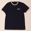 Ellesse Mens Graphic T-Shirt Top Medium Navy Blue Cotton