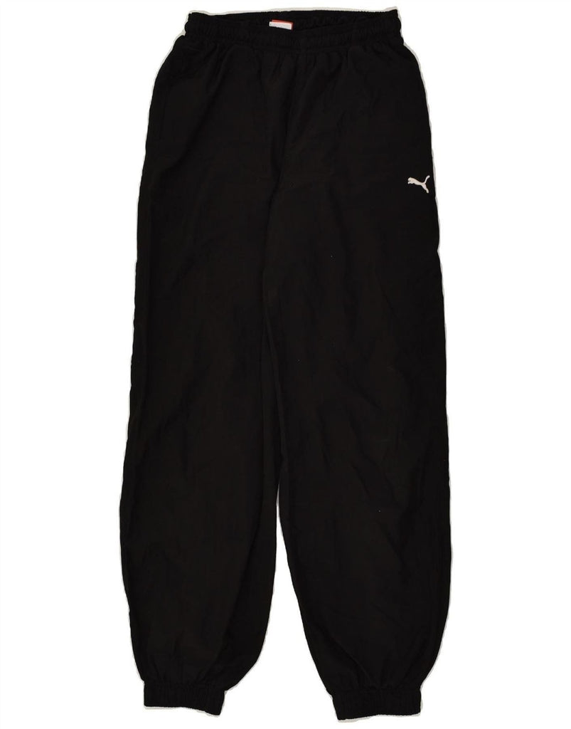 PUMA Boys Tracksuit Trousers Joggers 13-14 Years XL Black Polyester | Vintage Puma | Thrift | Second-Hand Puma | Used Clothing | Messina Hembry 