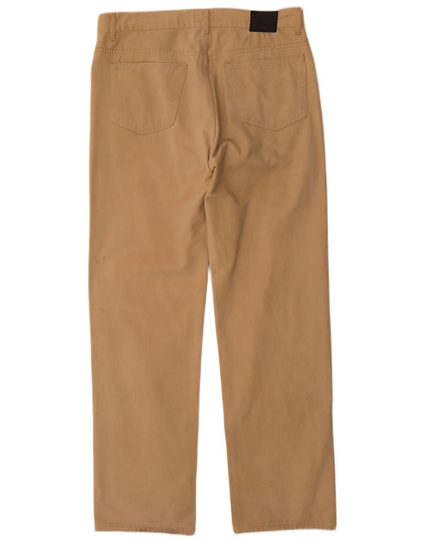 Missoni Mens Straight Casual Trousers IT 52 XL W34 L32 Beige Cotton