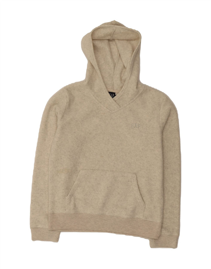 GAP Womens Oversized Hooded Fleece Jumper UK 10 Small Grey Polyester Vintage Gap and Second-Hand Gap from Messina Hembry 