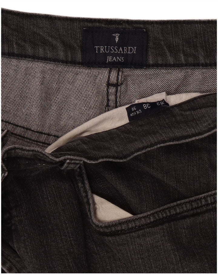 TRUSSARDI Mens Straight Jeans W36 L29  Grey