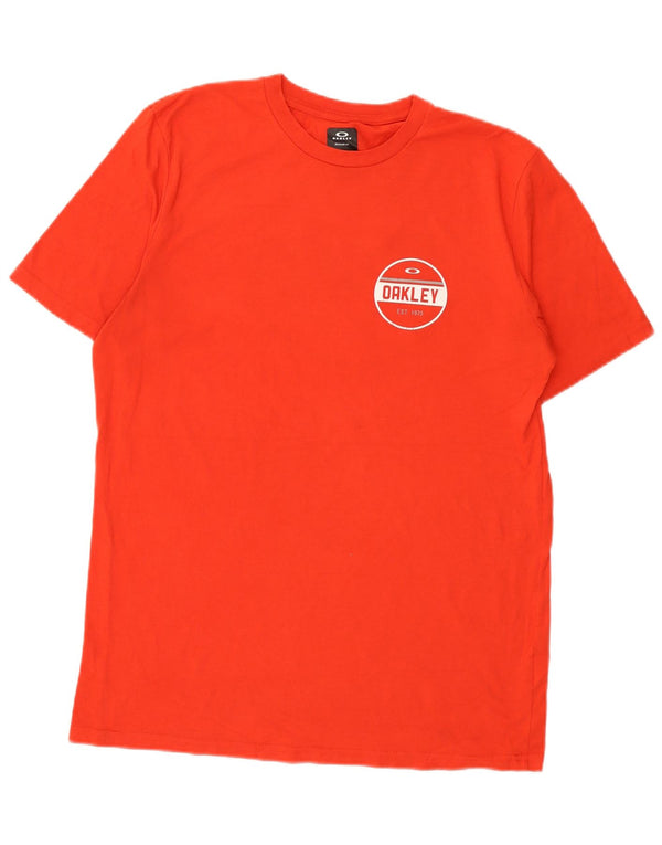Oakley Mens Regular Fit Graphic T-Shirt Top Large Red