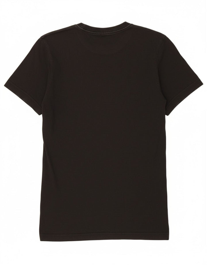 ADIDAS Mens Graphic T-Shirt Top Small Black Cotton