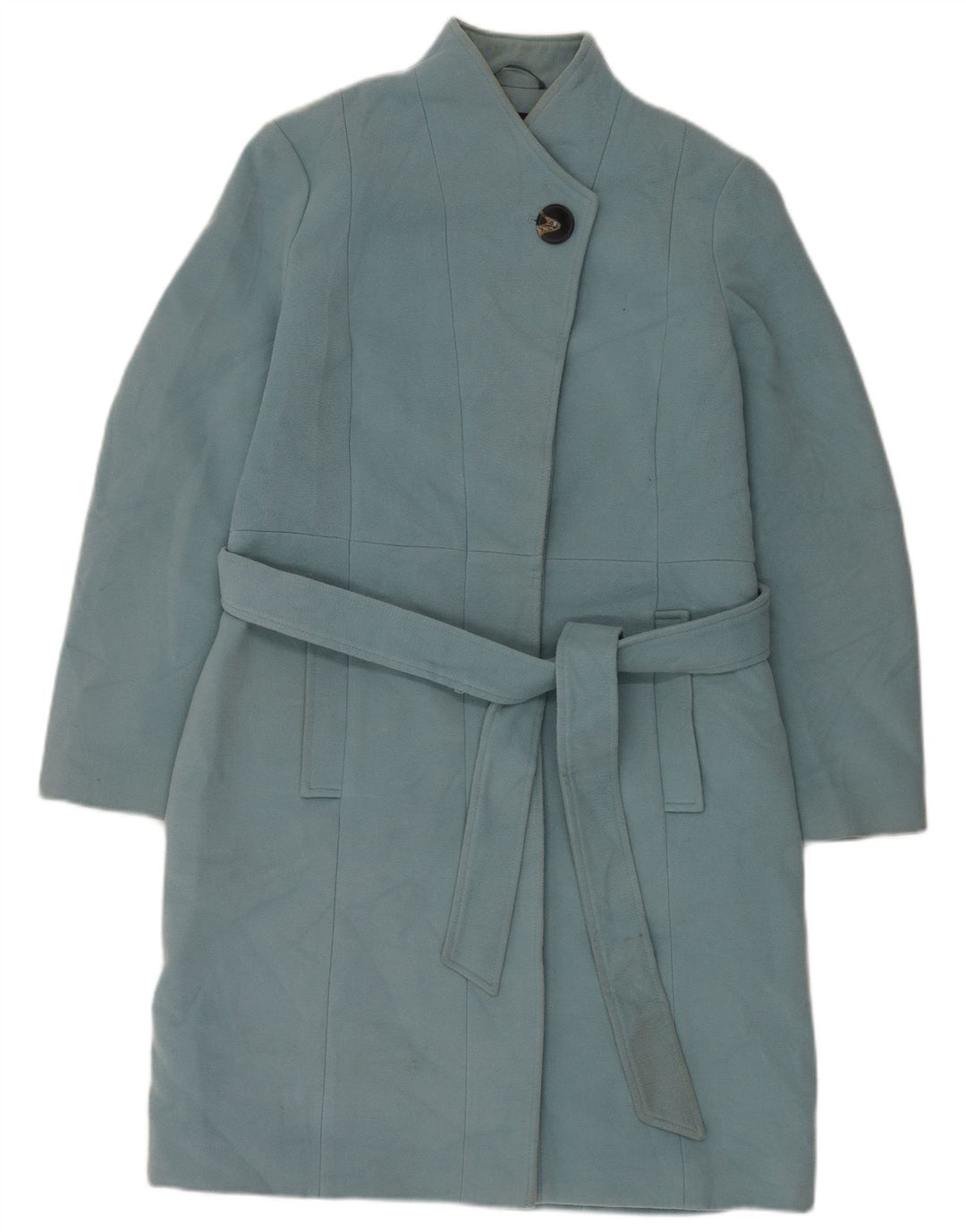 Marks & Spencer Womens Loose Fit Overcoat UK 18 XL  Blue Polyester